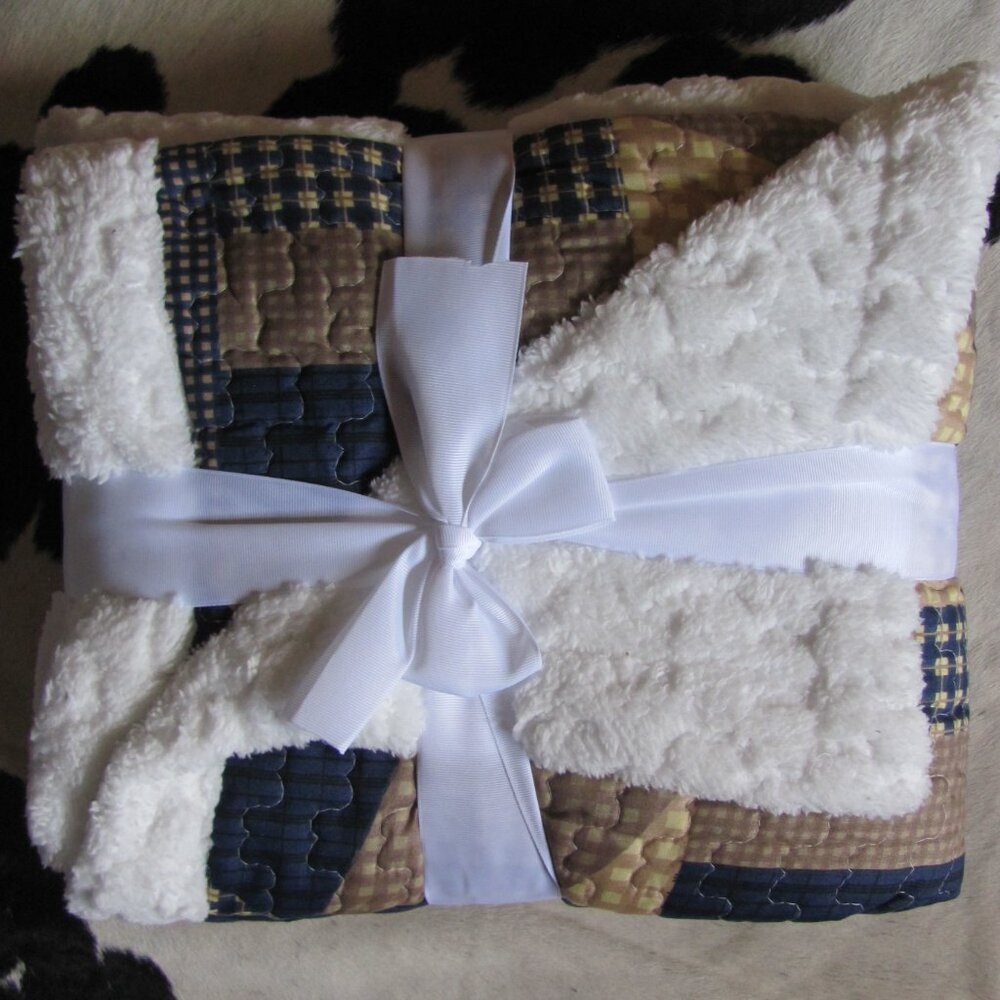 VIRAH BELLA QUILTED SHERPA THROW COLLECTION NWT - Picture 6 of 7
